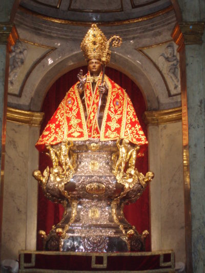 Busto de San Fermin. Iglesia de San Lorenzo de Pamplona