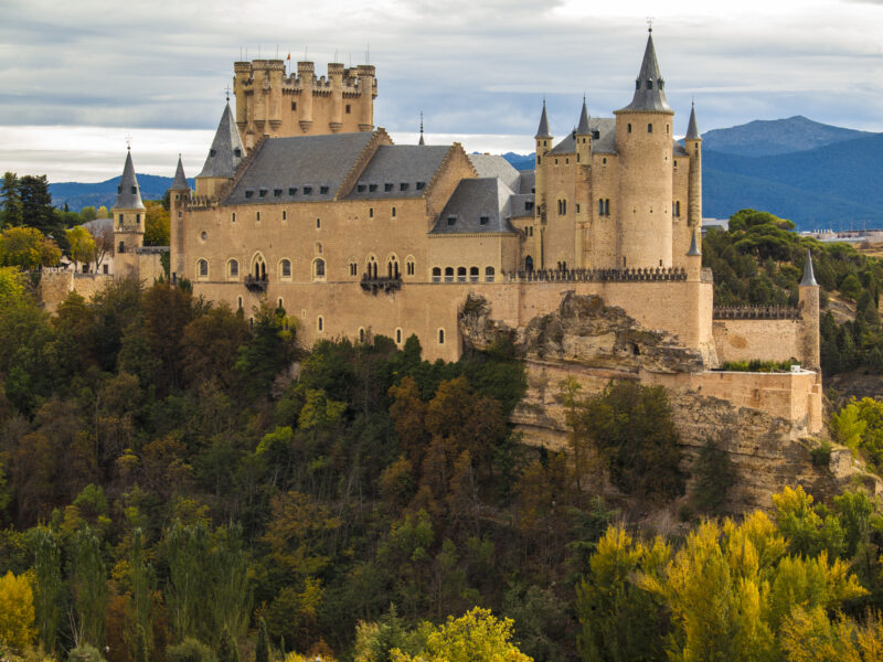 Panoramica Otono Alcazar de Segovia